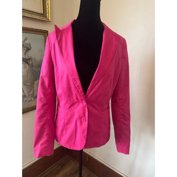 Groggy Jackets & Blazers - Groggy by JBC Pink Blazer Medium Tailored Two Button Fitted Jacket